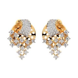 Zuri Round Diamond Stud Earrings